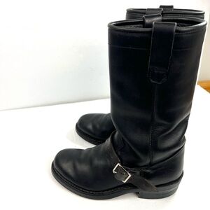 Dayton Canada 🇨🇦 Motorcycle Buckle Leather Ryder Boots Women’s sz 7.0 Black Moto